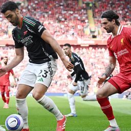 Videón Szoboszlai gólpassza, az Arsenal kétgólos hátrányból állt fel a Liverpool otthonában