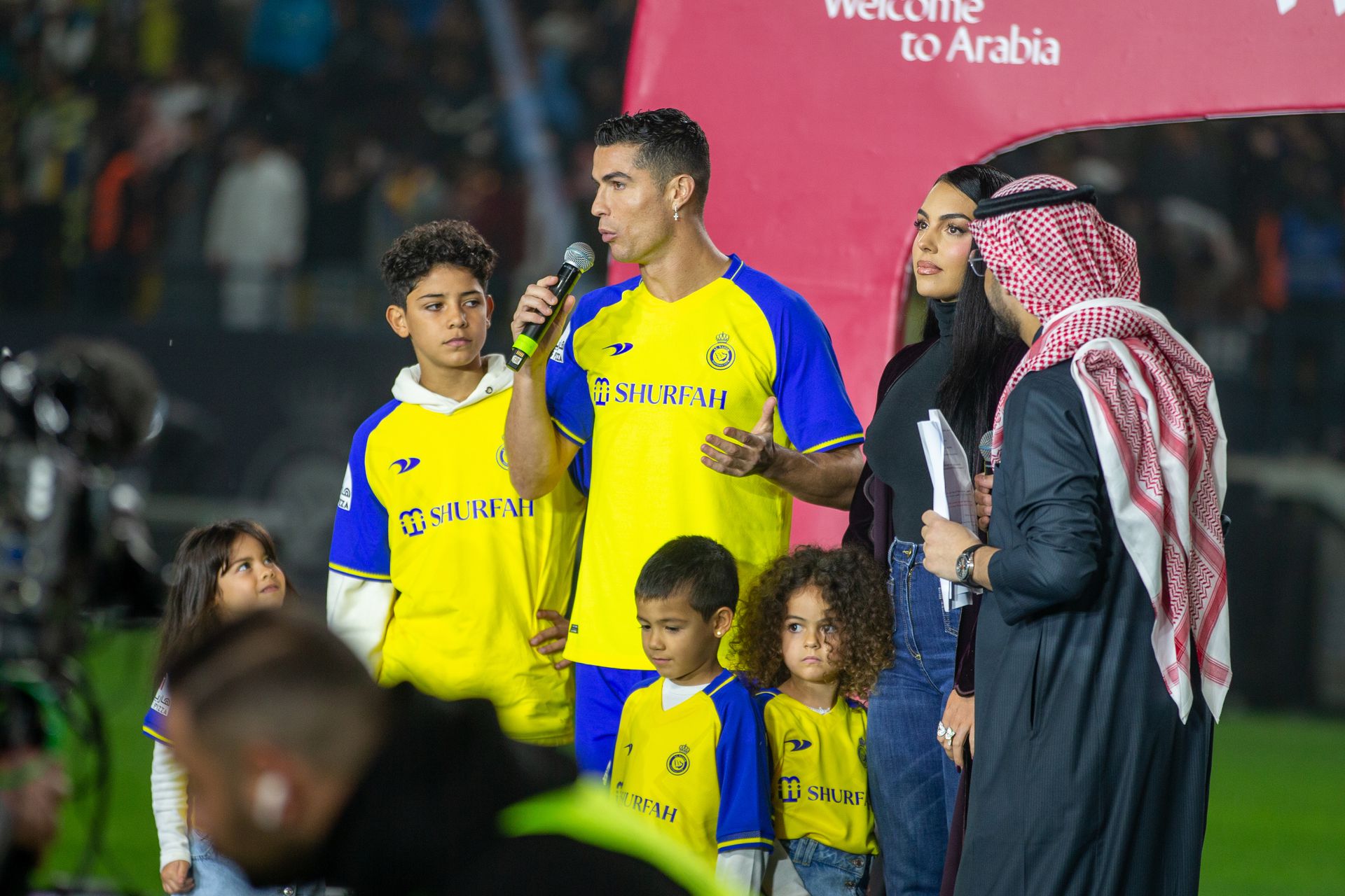 Ronaldo és a fia egy tavalyi eseményen is egyforma mezben parádézott (Fotó: Getty Images)