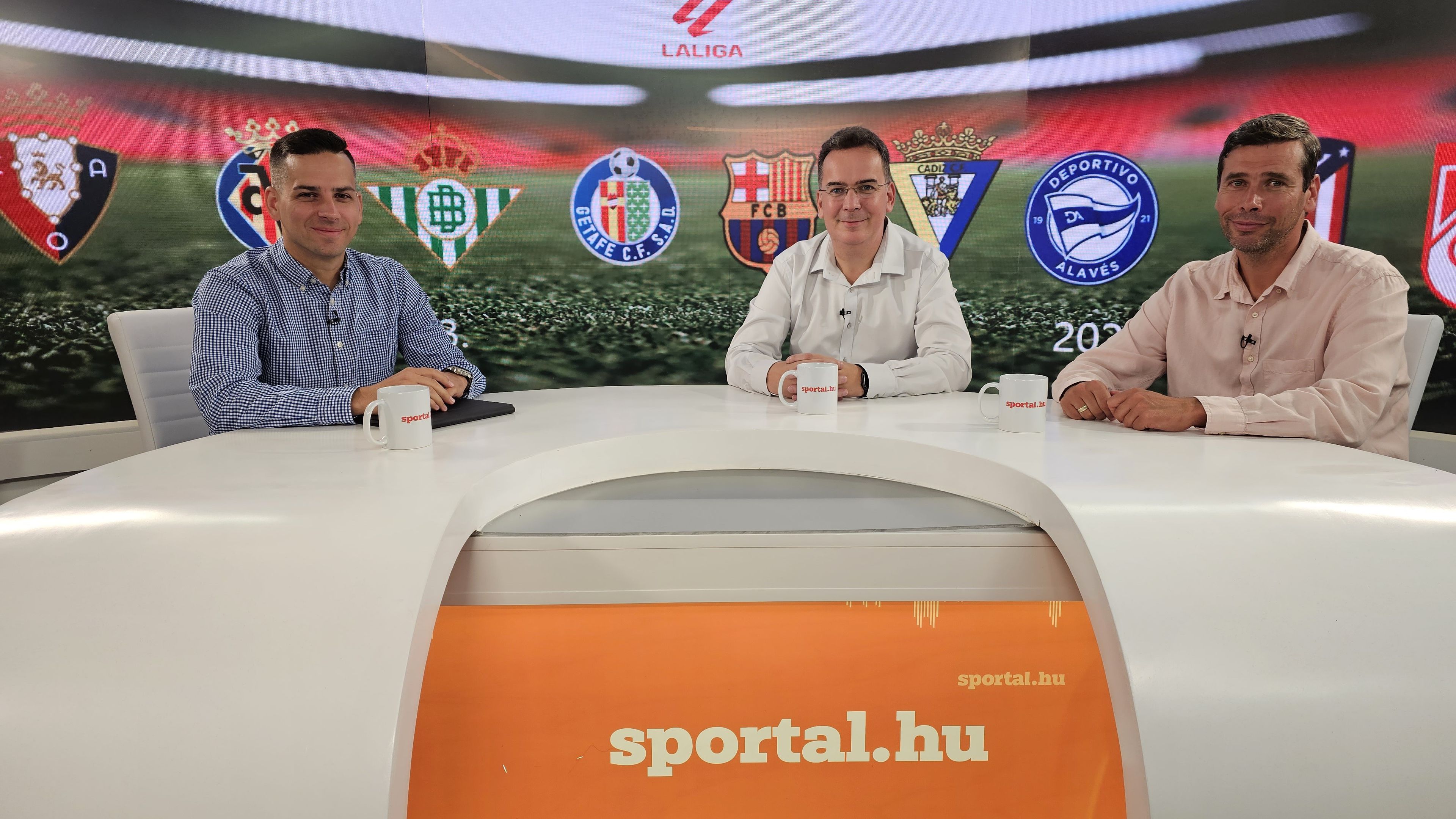 A Sportál Tv stúdiójában Cselleng Ádám, Kecskés István és a Spíler Tv kommentátora, Matuz Krisztián