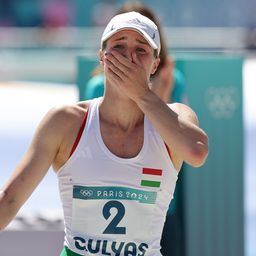 Videón Gulyás Michelle aranyat érő futása és a verseny befutója