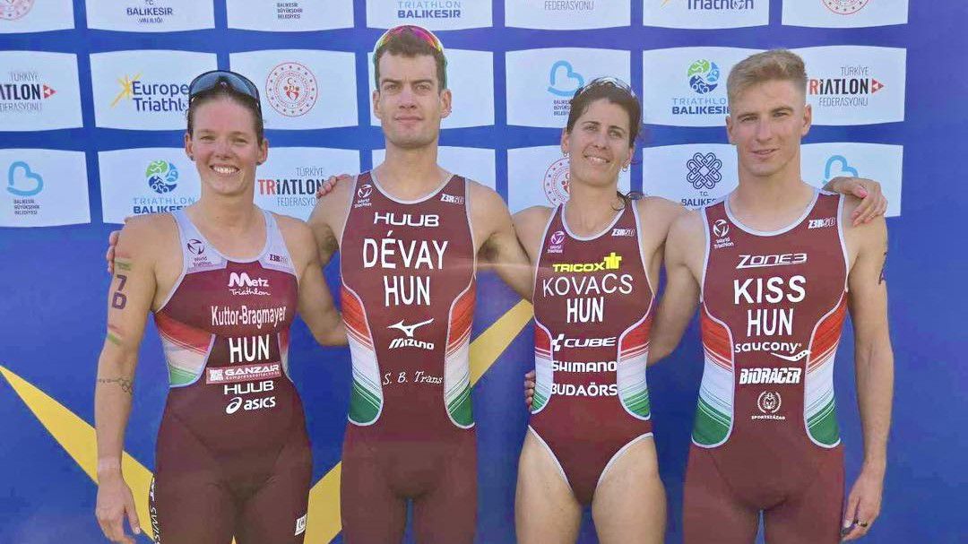 Ötödik a magyar vegyes váltó a triatlon Eb-n