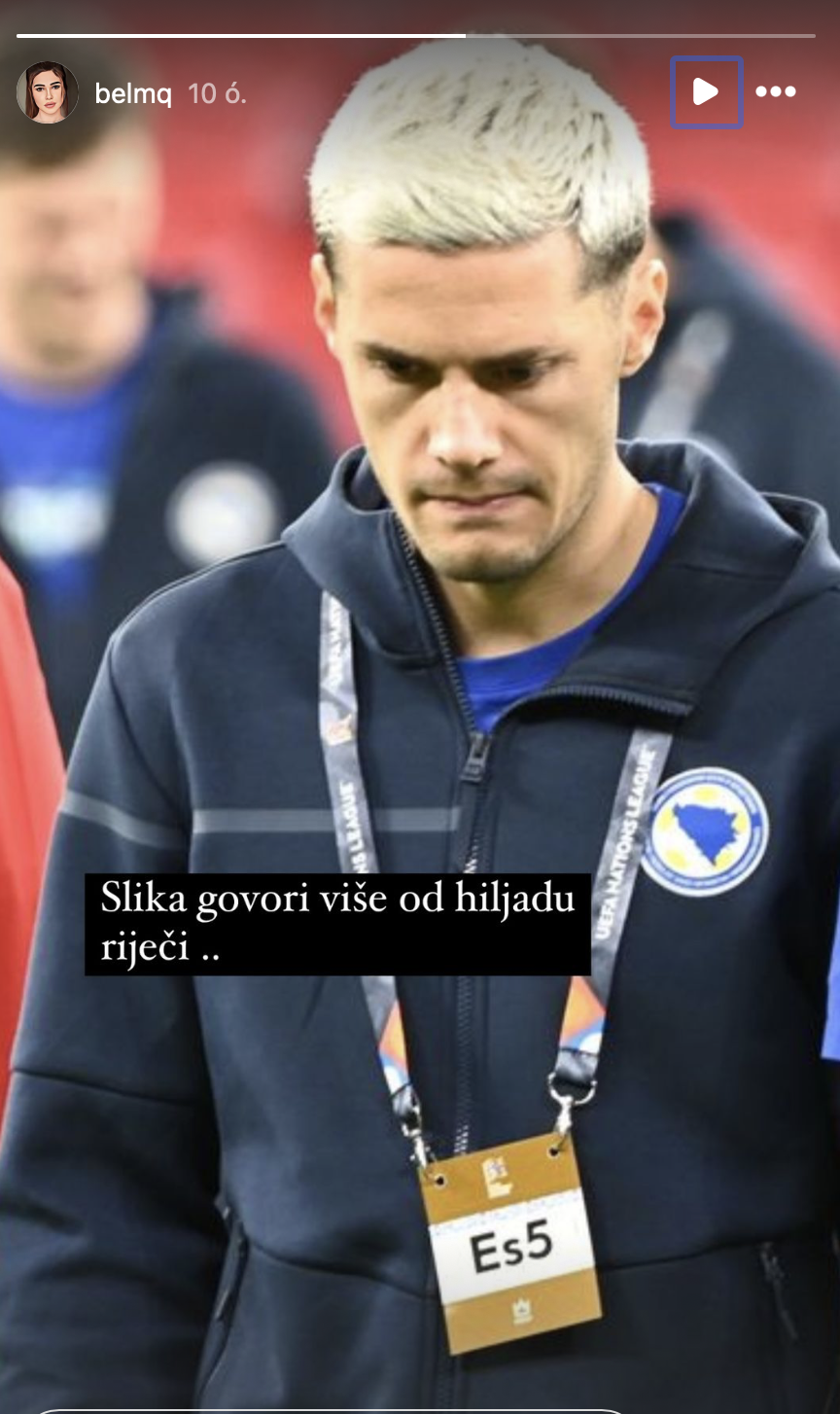 Haris Hajradinovic természetesen nem volt elégedett a játékperceivel (Fotó: belmq/Instagram)