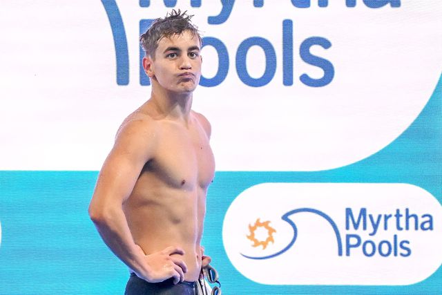 Vegyes váltóban harmadik lett a magyar csapattal - Fotó: MTI/Illyés Tibor