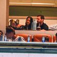 Lionel Messi felesége társaságában követte a találkozót