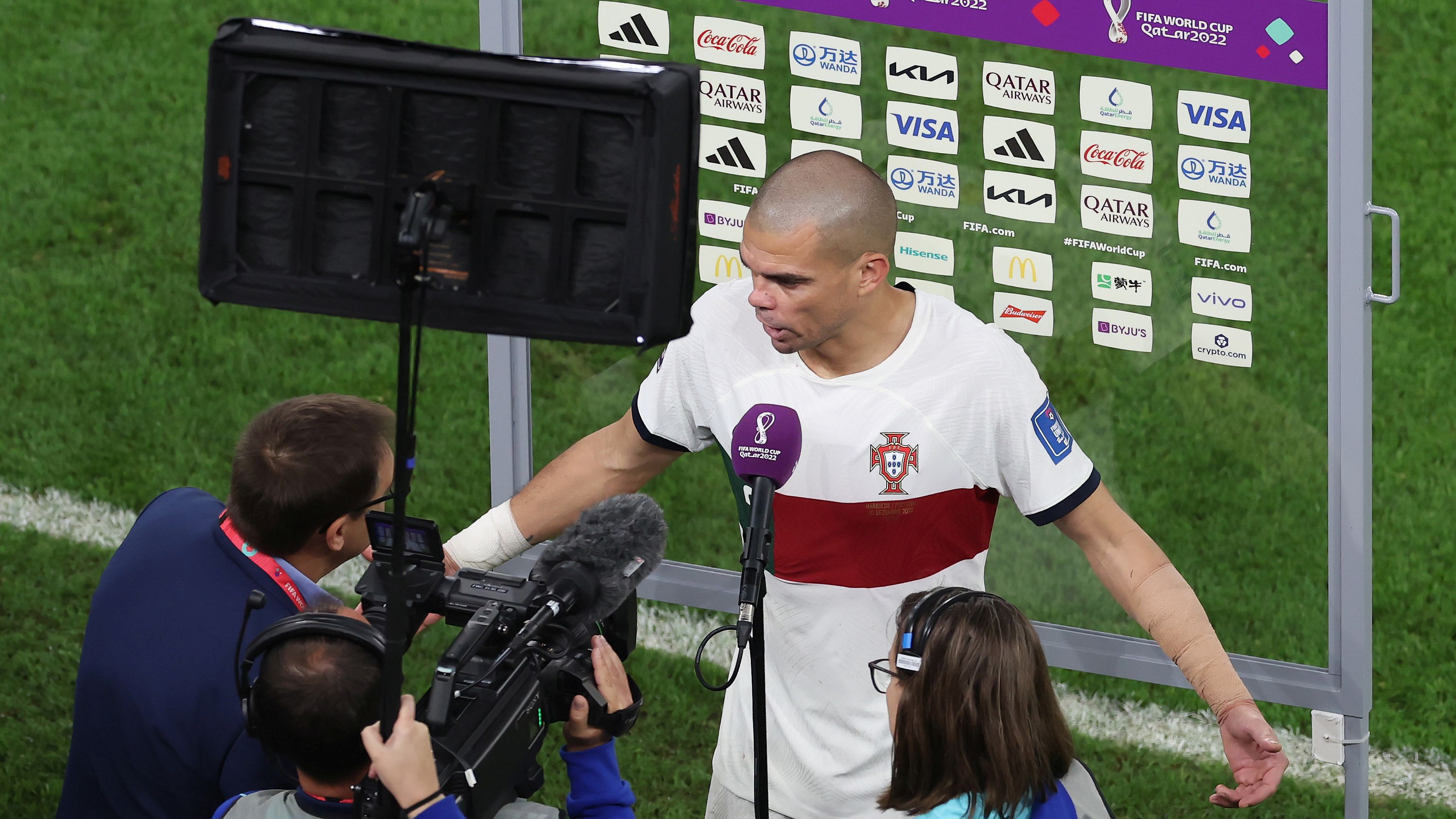 Pepe törött karral játszott Marokkó ellen