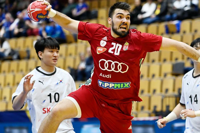 Rosta Miklós több góllal járult hozzá a magyar győzelemhez (Fotó: MTI/Kovács Tamás)