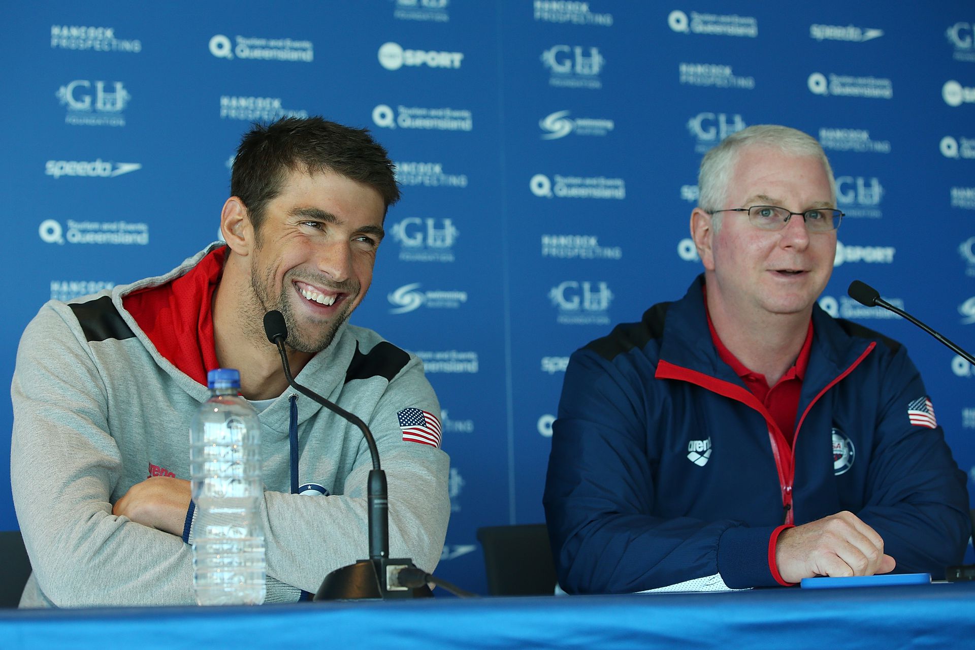 Ha a világ legeredményesebb úszóedzője, Bob Bowman magyar lenne, csak Michael Phelps után havi 15 375 510 forintot kapna... (Fotó: Getty Images)