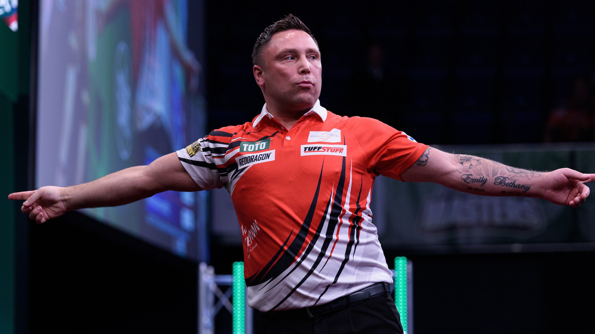 Gerwyn Price 2023 novembere óta először nyert Players Championship-versenyt (Fotó: PDC)