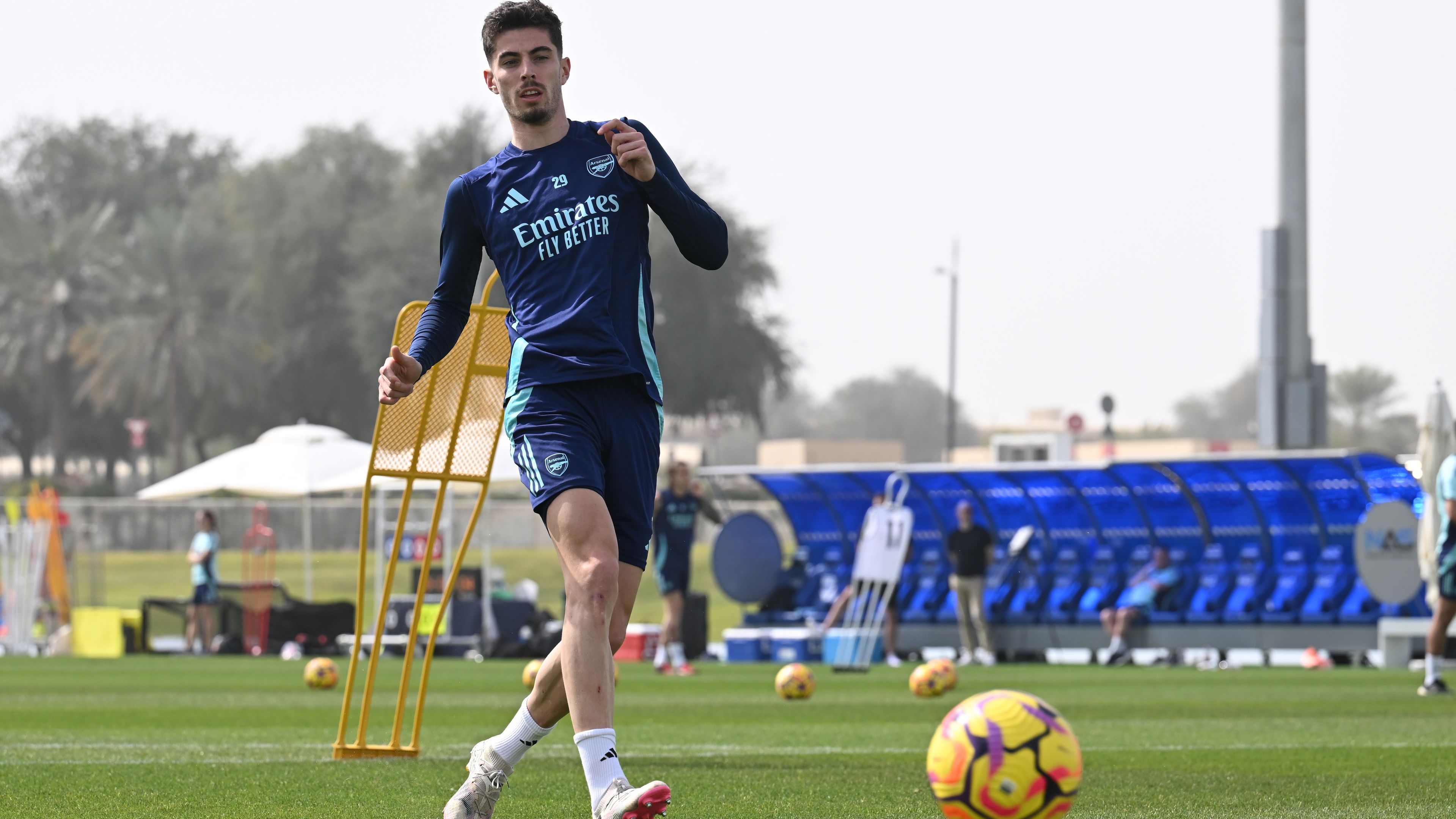 Kai Havertz az Arsenal dubaji edzőtáborában sérült meg