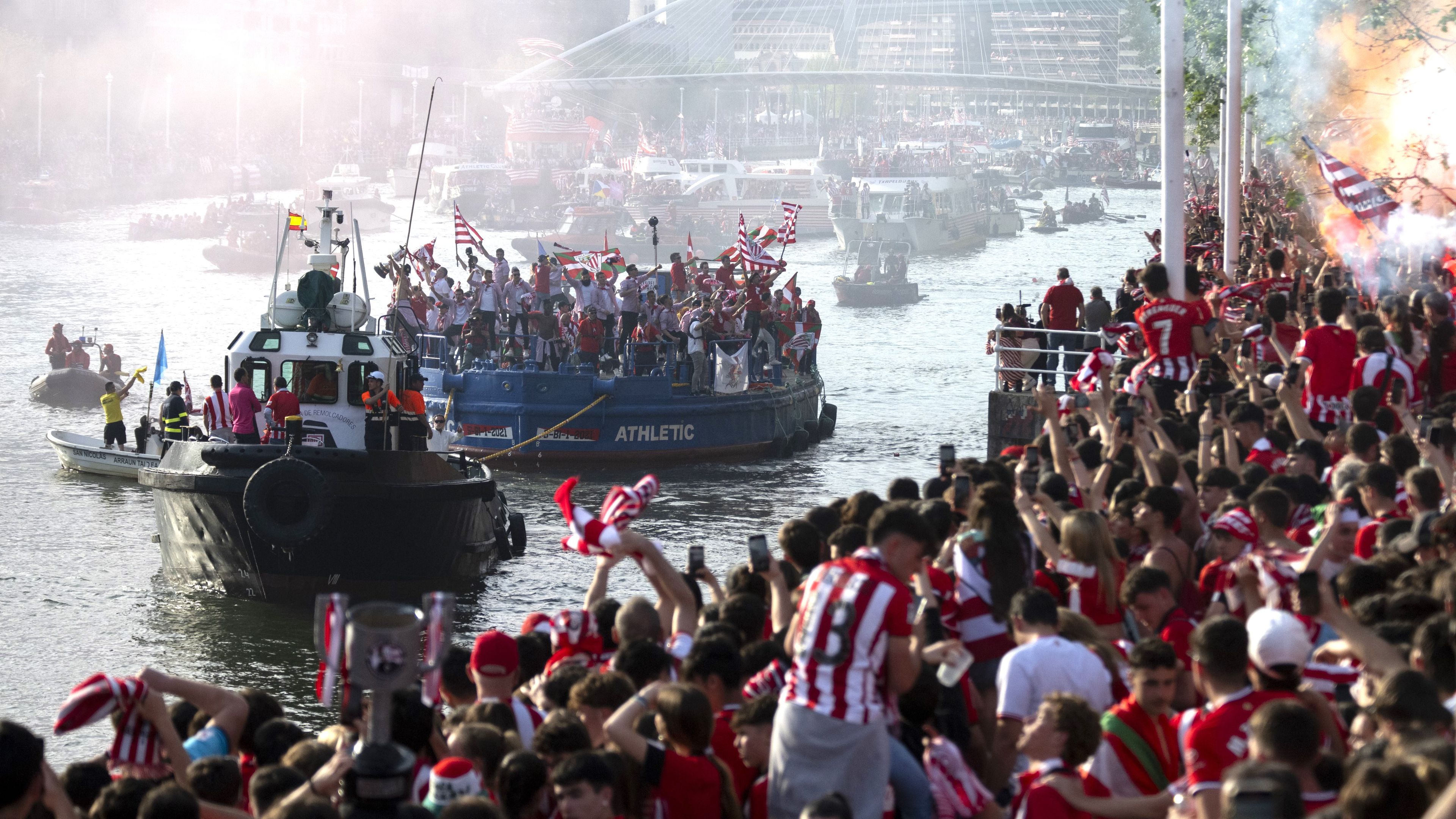 Egymillióan ünnepelték az Athletic Bilbao kupagyőzelmét – videókkal