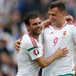 Nikolics Nemanja és Szalai Ádám a 2016-os Európa-bajnokságon