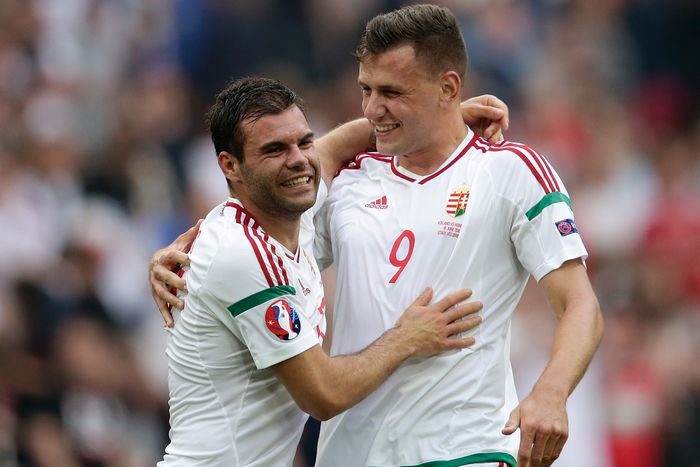 Nikolics Nemanja és Szalai Ádám a 2016-os Európa-bajnokságon