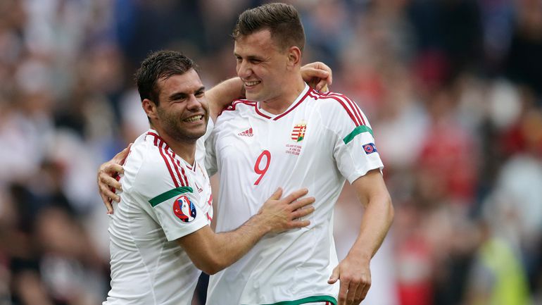 Nikolics Nemanja és Szalai Ádám a 2016-os Európa-bajnokságon