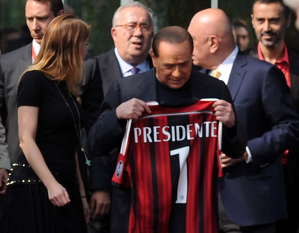 Silvio Berlusconi több mint 30 éven át volt a Milan elnöke (Fotó: Getty Images)