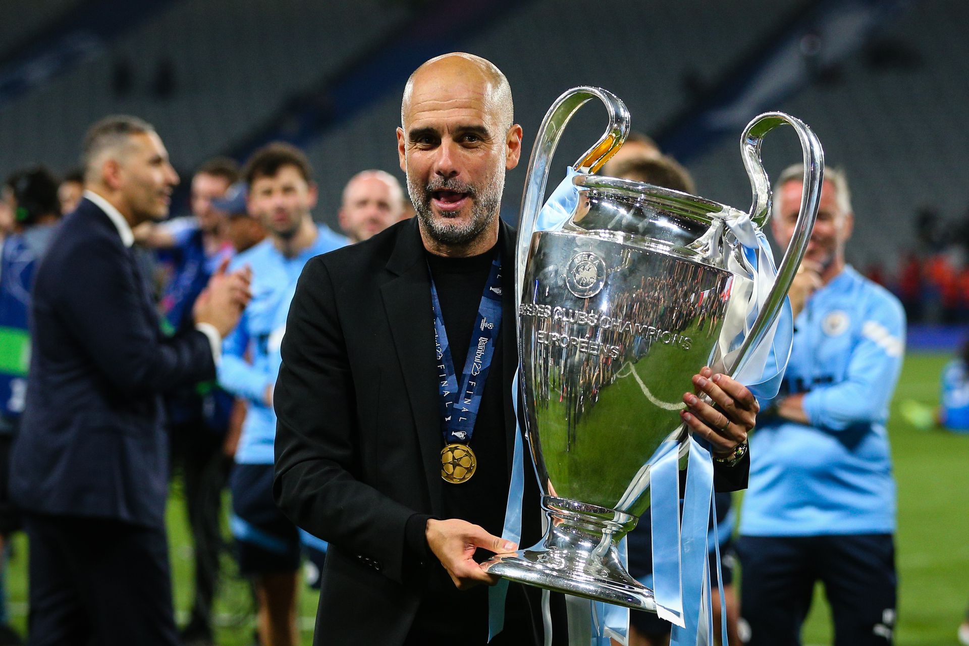 Csúcsra ért a City-vel is - Pep Guardiola az angol sztárcsapattal is megnyerte a Bajnokok-Ligáját / Fotó: Getty Images