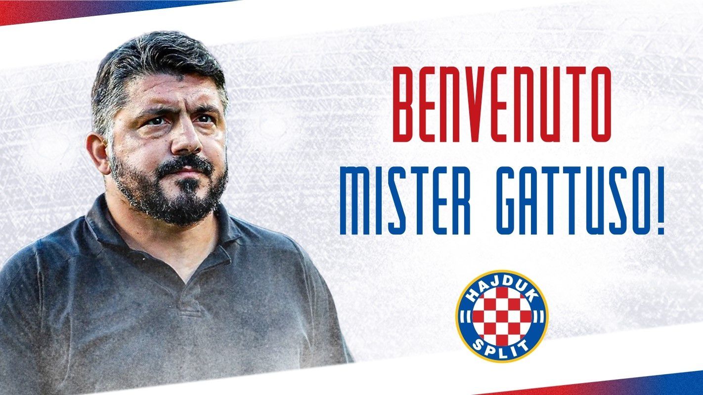 Gennaro Gattuso lett a Hajduk Split vezetőedzője (Fotó: hajduk.hr)