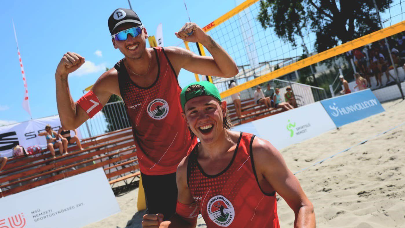 Hajós Artúr és Stréli Bence párosa (Fotó: Beach Volleyball Hungary)