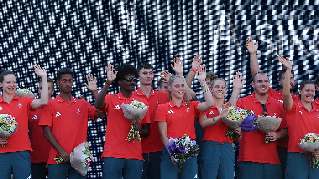 Hazatértek a magyar olimpikonok (fotó: Pozsonyi Zita)