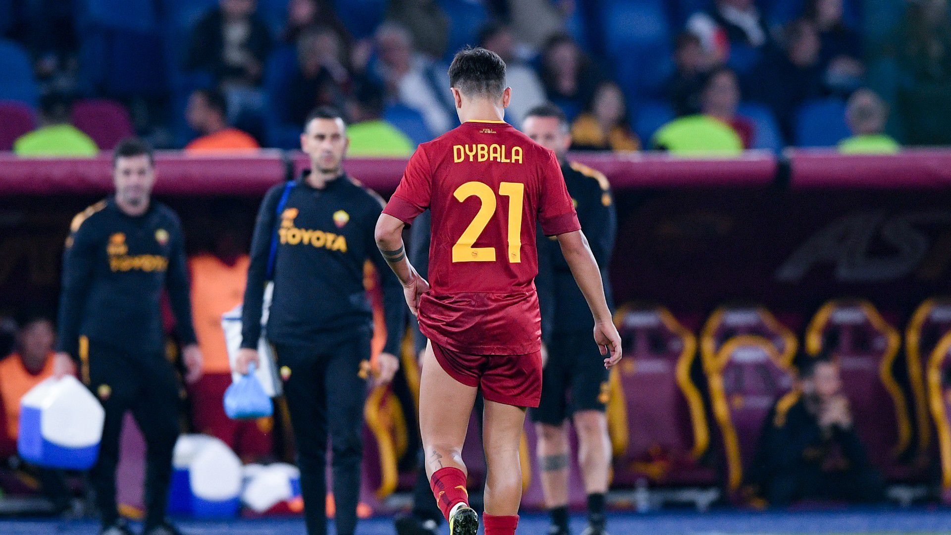 Paulo Dybala a Lecce ellen sérült meg (Fotó: Getty Images)