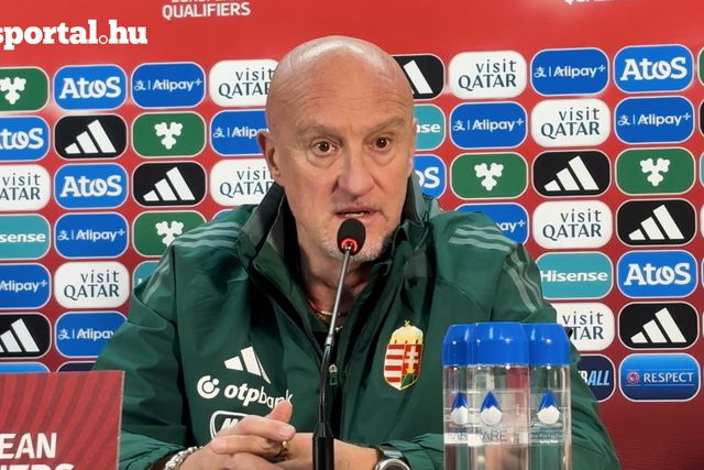 A magyar labdarúgó-válogatott sajtótájékoztatója Örményországban
