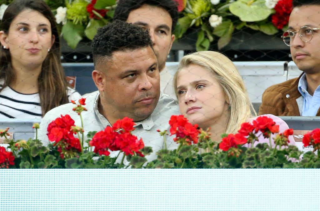 Ronaldo és párja, Celina Locks egy korábbi, madridi teniszversenyen (Fotó: Getty Images)