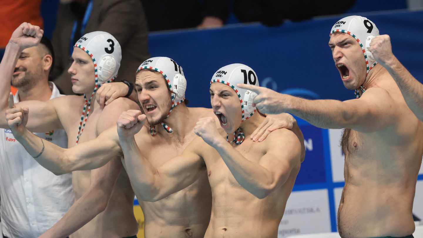 Egyenes kieséses szakaszban „komplett" szerb csapatot ezt megelőzően legutóbb az athéni olimpia döntőjében tudta legyőzni a nemzeti együttes (Fotó: waterpolo.hu)