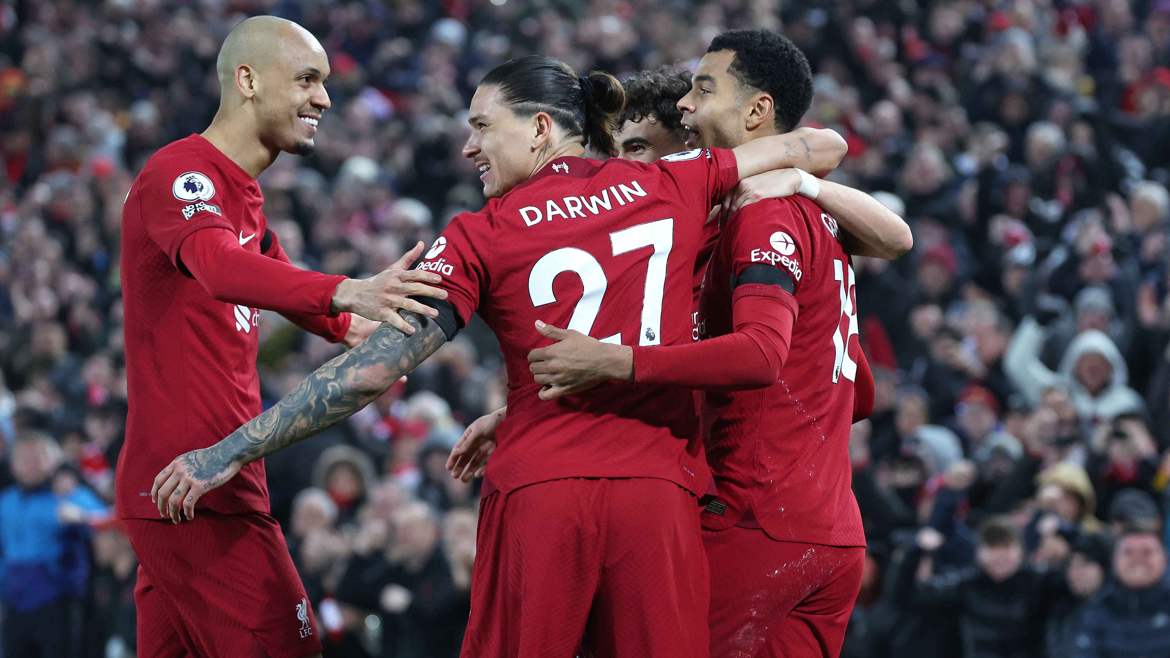 Megérdemelten ünnepelhettek a Liverpool játékosai (Fotó: Getty Images)