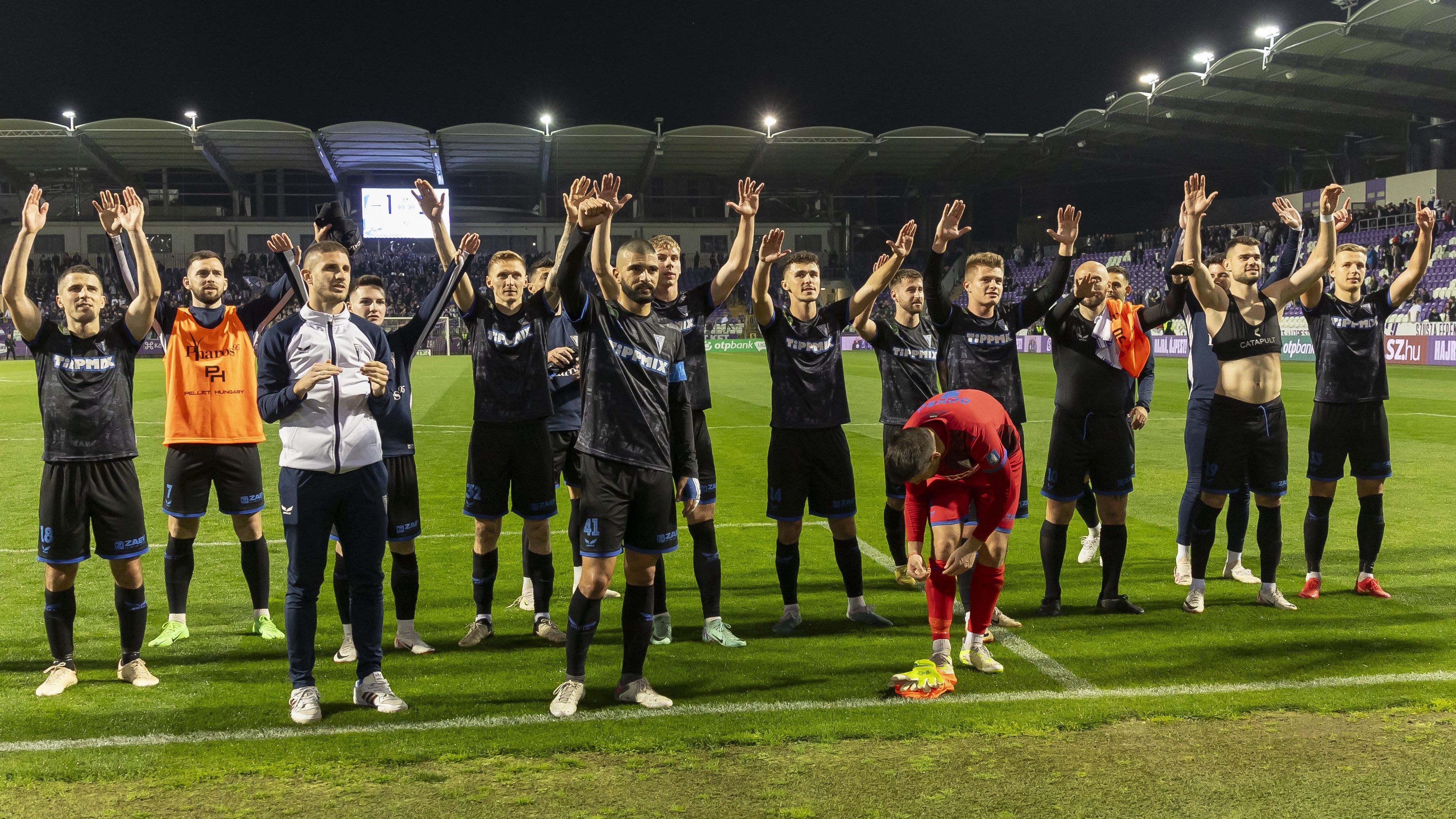 Váratlan és meglepő fölénnyel nyert a Zalaegerszeg tavaly áprilisban a Szusza Ferenc Stadionban. (Fotó: Czerkl Gábor)