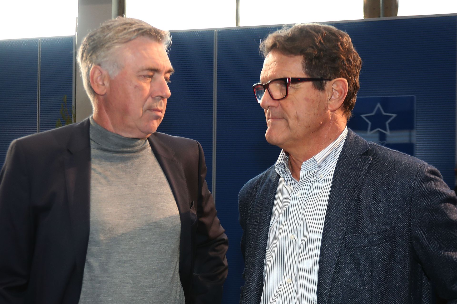 Ancelotti és Capello. Mind a ketten olaszok, mind a ketten sikeresek, és az is bizto, hogy előbbi nem kedveli utóbbit... (Fotó: Getty Images)