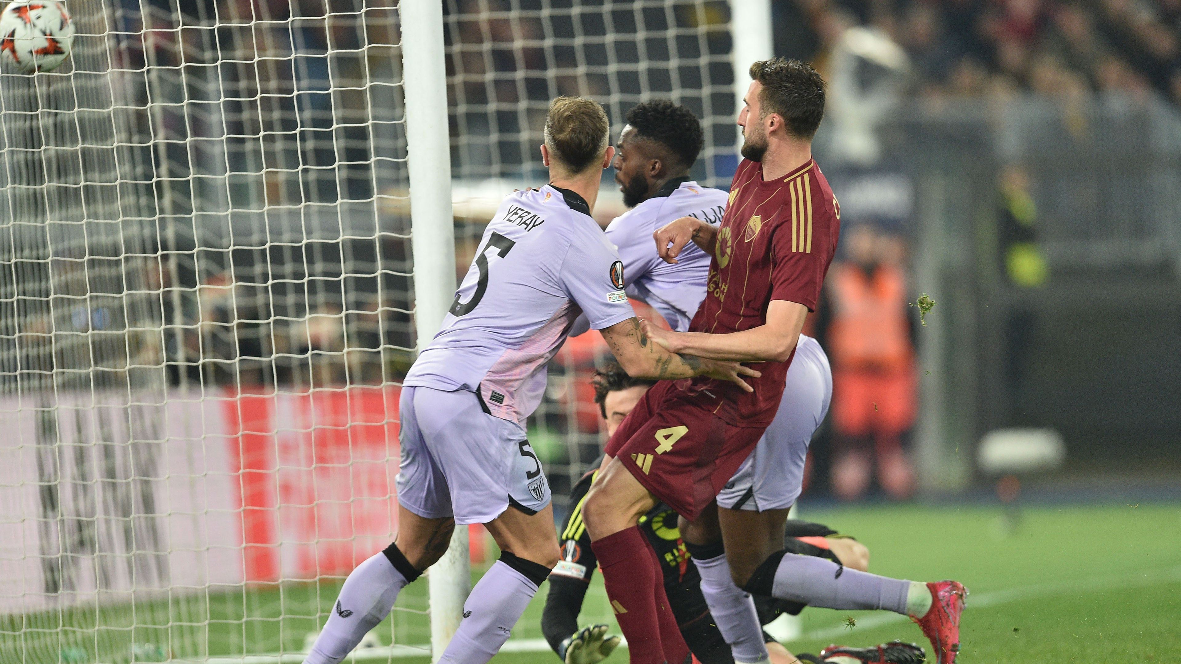 Korántsem lefutott az Athletic Bilbao–AS Roma párharc, az első mérkőzésen az olaszok 2–1-re nyertek hazai pályán. (Fotó: Getty Images)