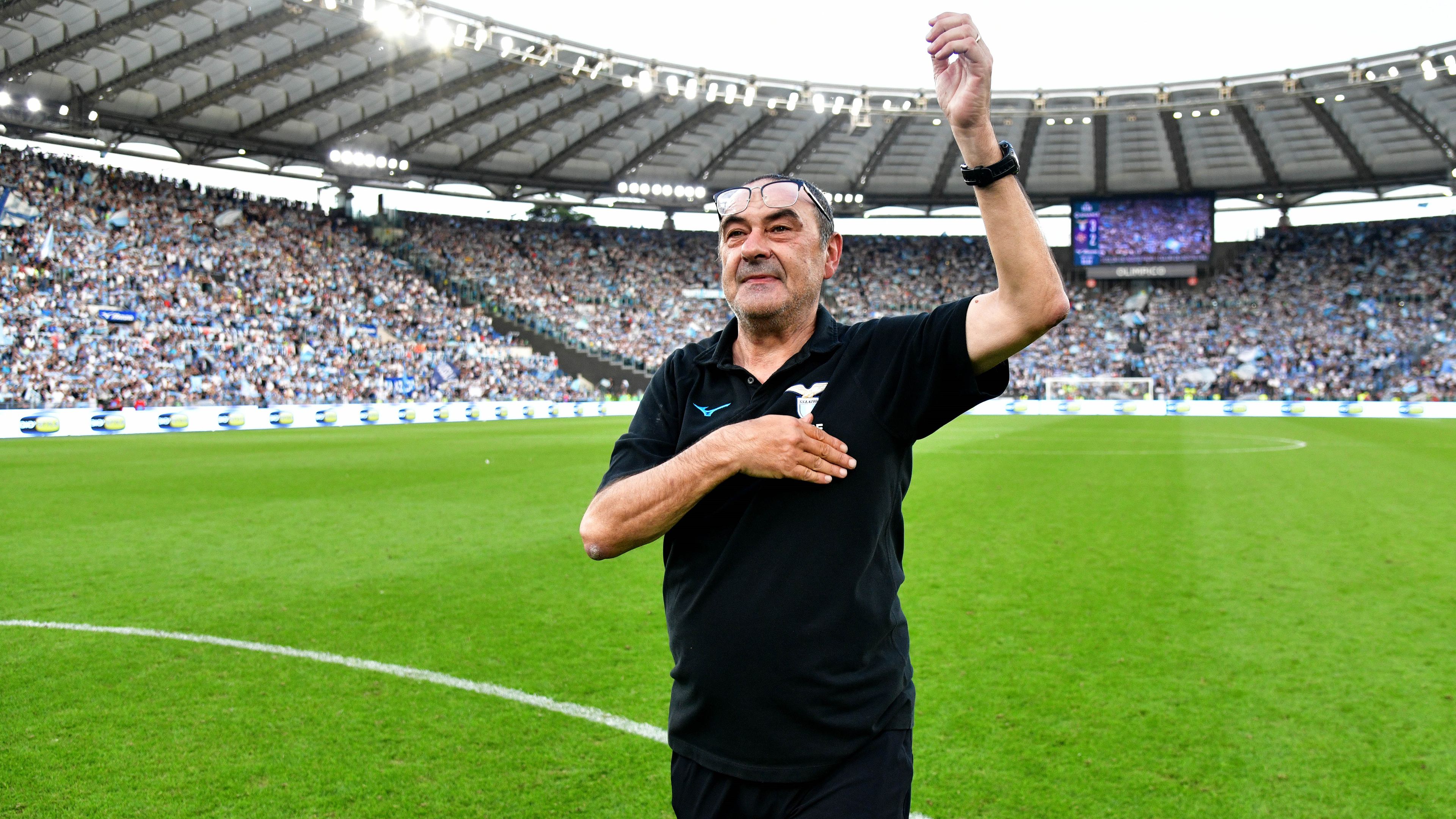Maurizio Sarri, a Lazio vezetőedzője.