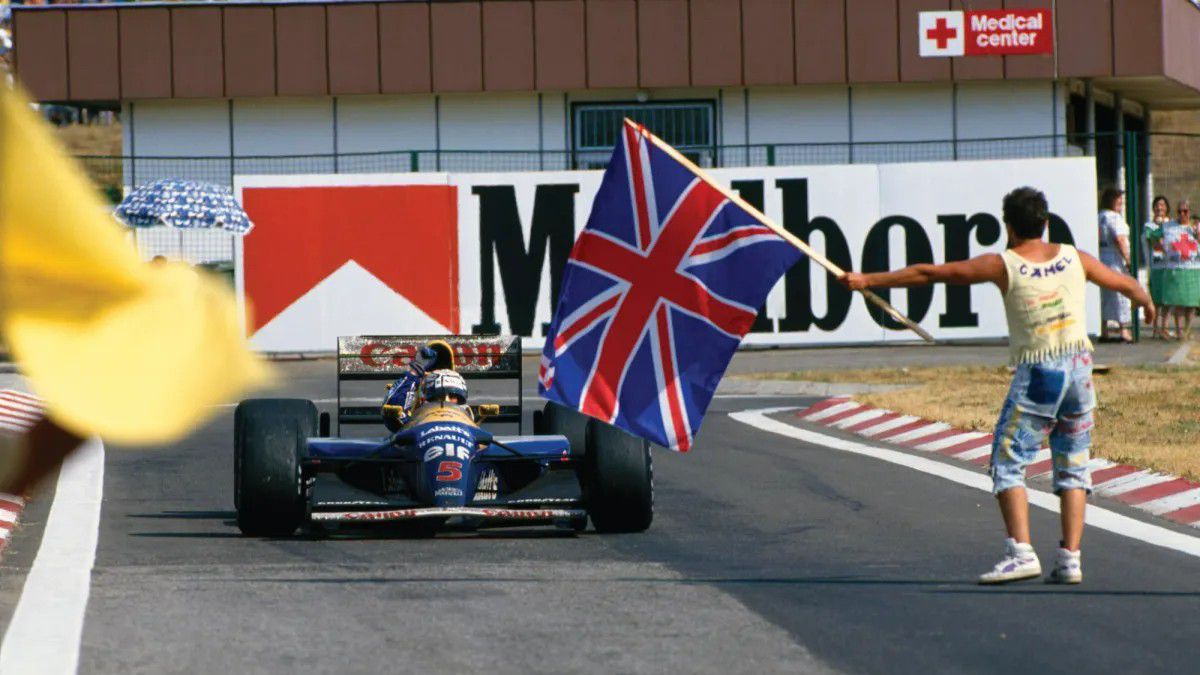 Nigel Mansell 1992-ben lett világbajnok a Magyar Nagydíjon