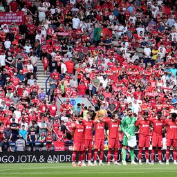 Így emlékeztek meg Diogo Jotáról a Liverpool felkészülési mérkőzésén – galéria