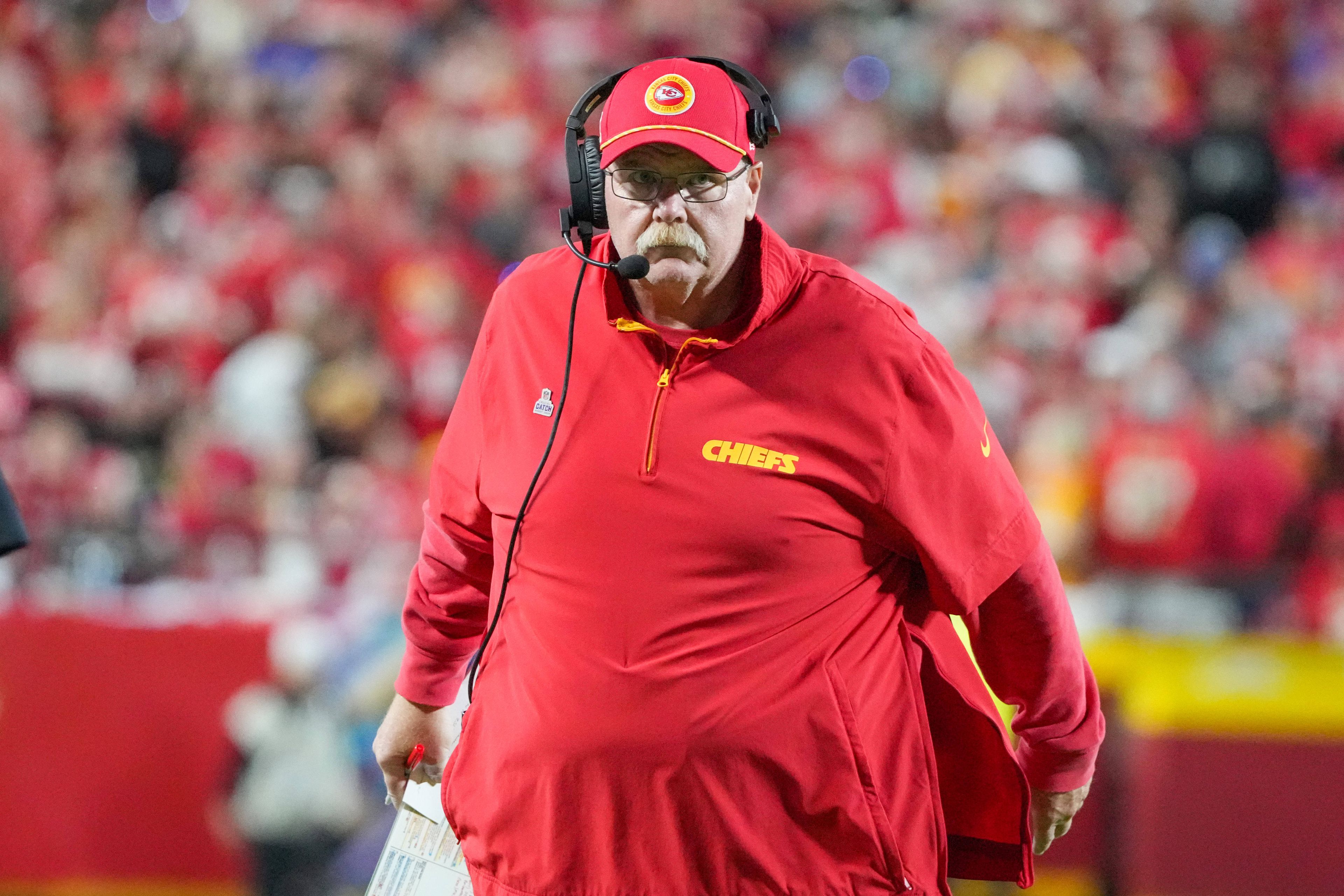 Andy Reid, a Kansas City Chiefs vezetőedzője. Fotó: Imago.