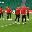 A magyar labdarúgó-válogatott a José Alvalade Stadionban