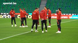 A magyar labdarúgó-válogatott a José Alvalade Stadionban