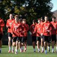 Laza futással keződött a telki edzés (Fotó: mlsz.hu)