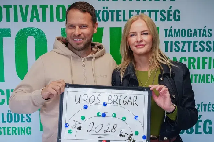 Uros Bregar 2028 nyaráig szóló szerződést írt alá (Fotó: gyorietokc.hu)
