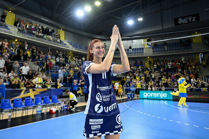 Albek Anna hét góllal járult hozzá a Metz sikeréhez (Fotó: Facebook/Metz Handball)
