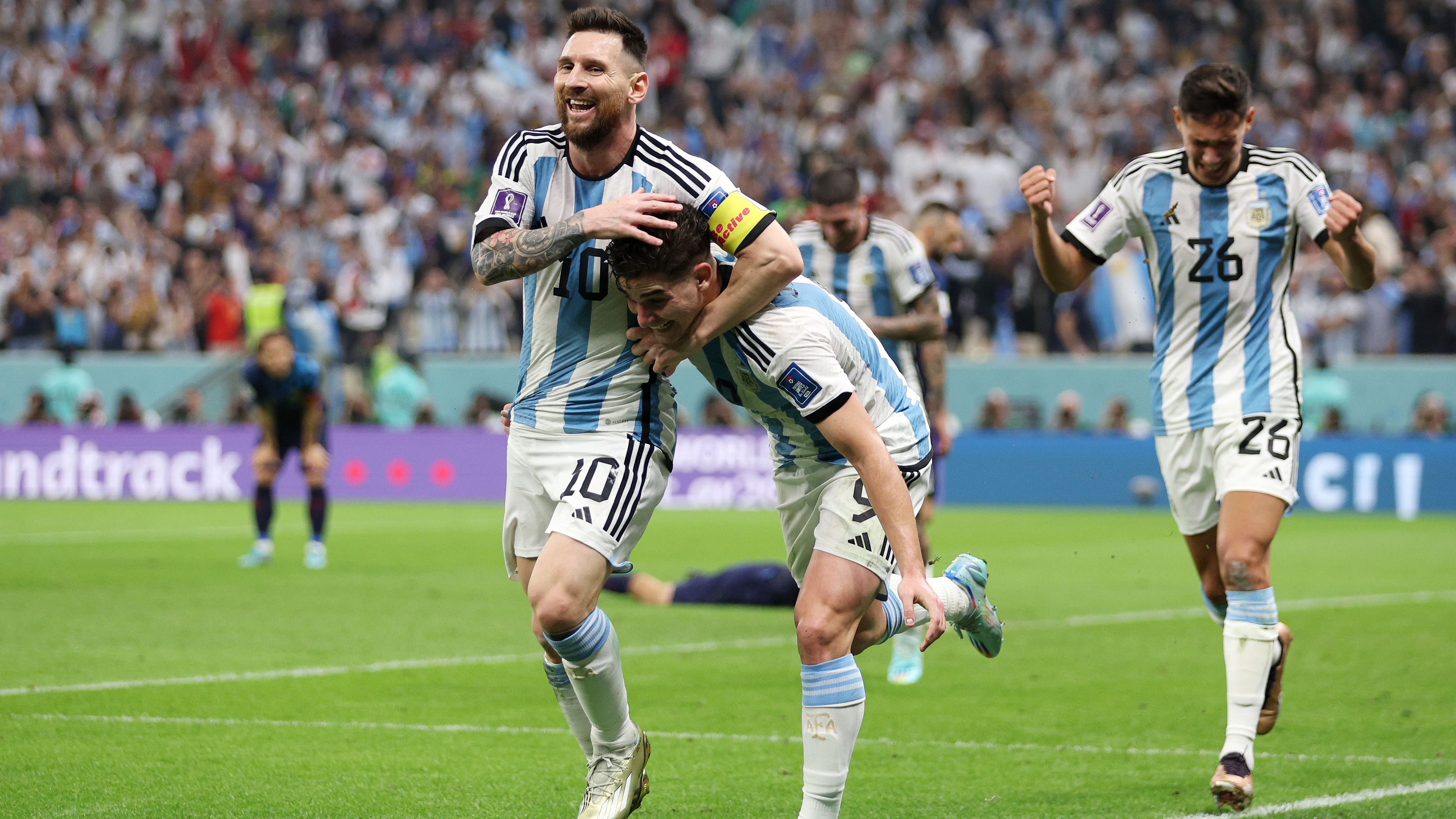 A mérkőzés két főhőse: Lionel Messi és Julian Álvarez.