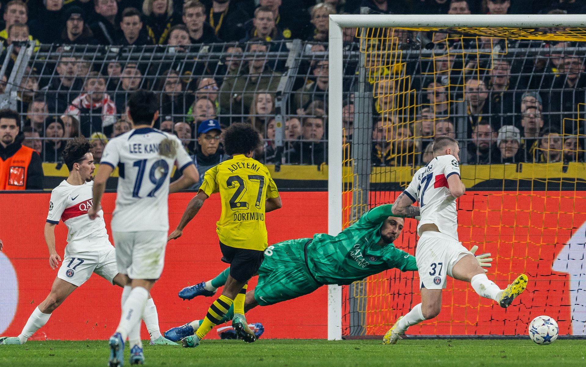 Adeyemi góljával a Dortmund került előnybe, ám a PSG Zaire-Emery góljával szinte azonnal válaszolt Fotó: Getty Images