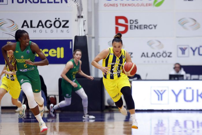 A címvédő Sopron kikapott a török Fenerbahce vendégeként (Fotó: Fenerbahce/Twitter)