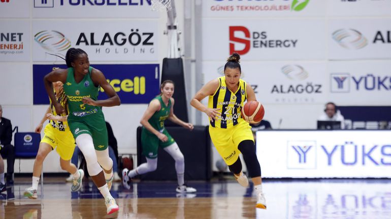 A címvédő Sopron kikapott a török Fenerbahce vendégeként (Fotó: Fenerbahce/Twitter)
