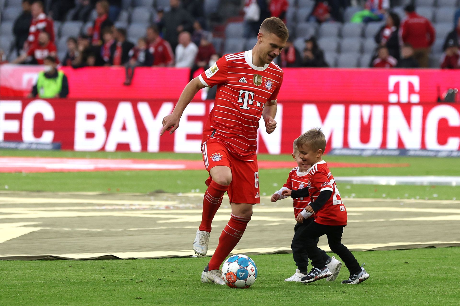 A két nagyobbik Kimmich gyerek. Ők még a házasságuk előtt születtek (Fotó: Getty Images)