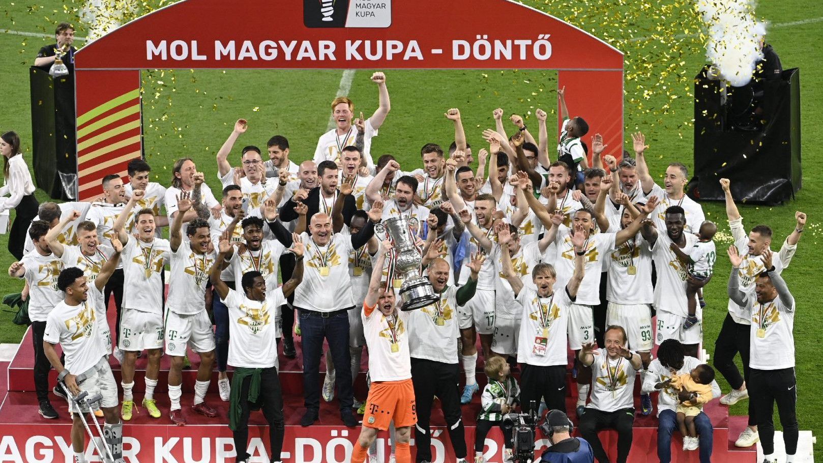 A Ferencváros 2022 után nyerheti meg ismét a Magyar Kupát. (Fotó: Szigetváry Zsolt/MTI)