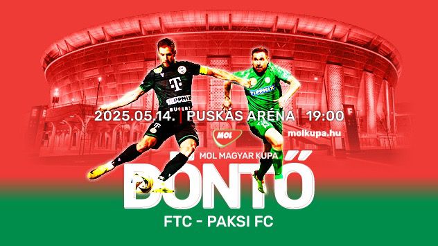 Fradi–Paks a Puskás Arénában; kupadöntő Olaszországban is – szerdai sportműsor