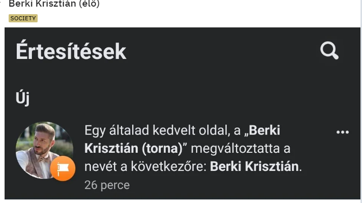 Berki Krisztián a neve után levette a tornász szót (Fotó: Facebook)