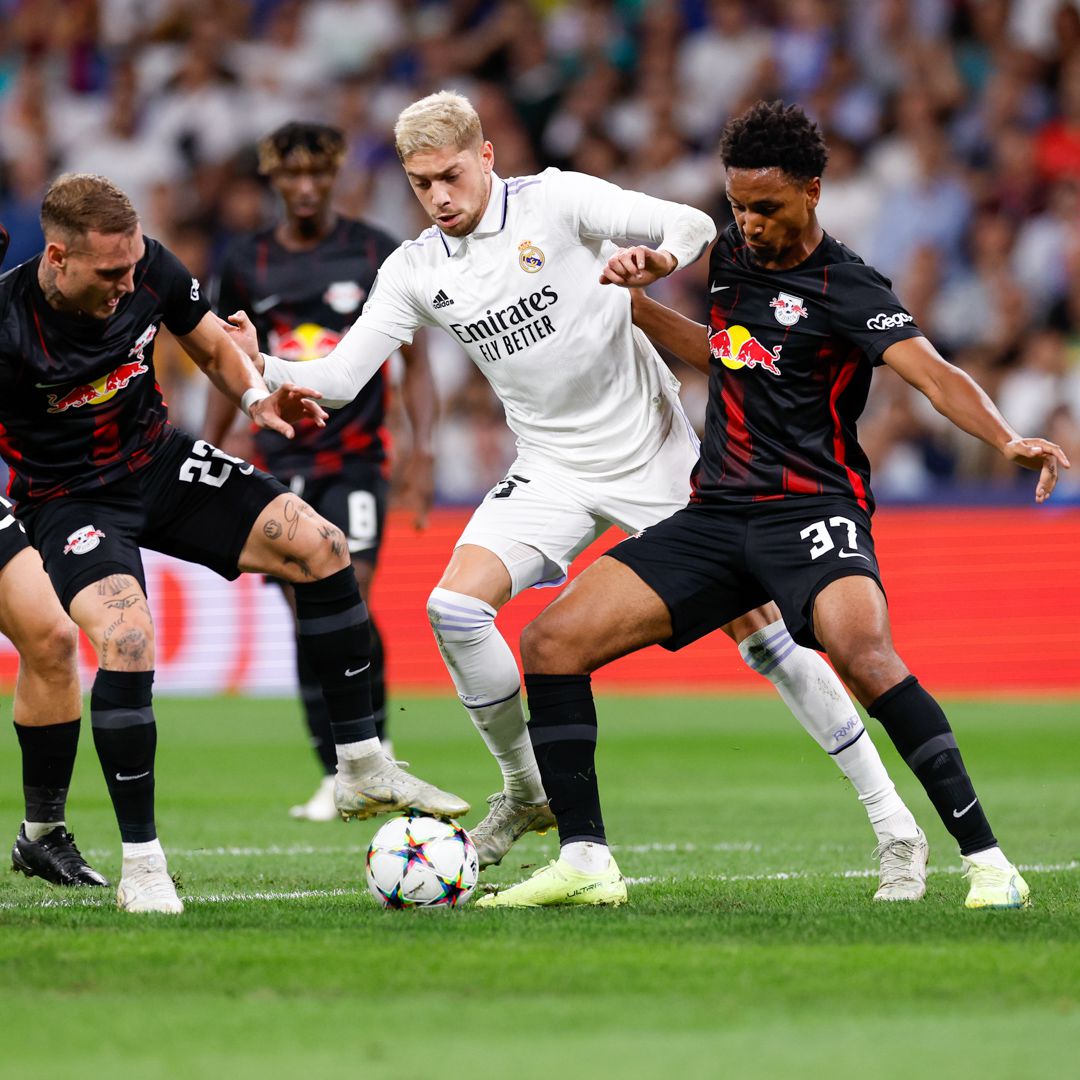 Elég volt két villanás a Real Madridnak, amely Federico Valverde lövése után került előnybe a Leipzig ellen. Fotó: Real Madrid Twitter