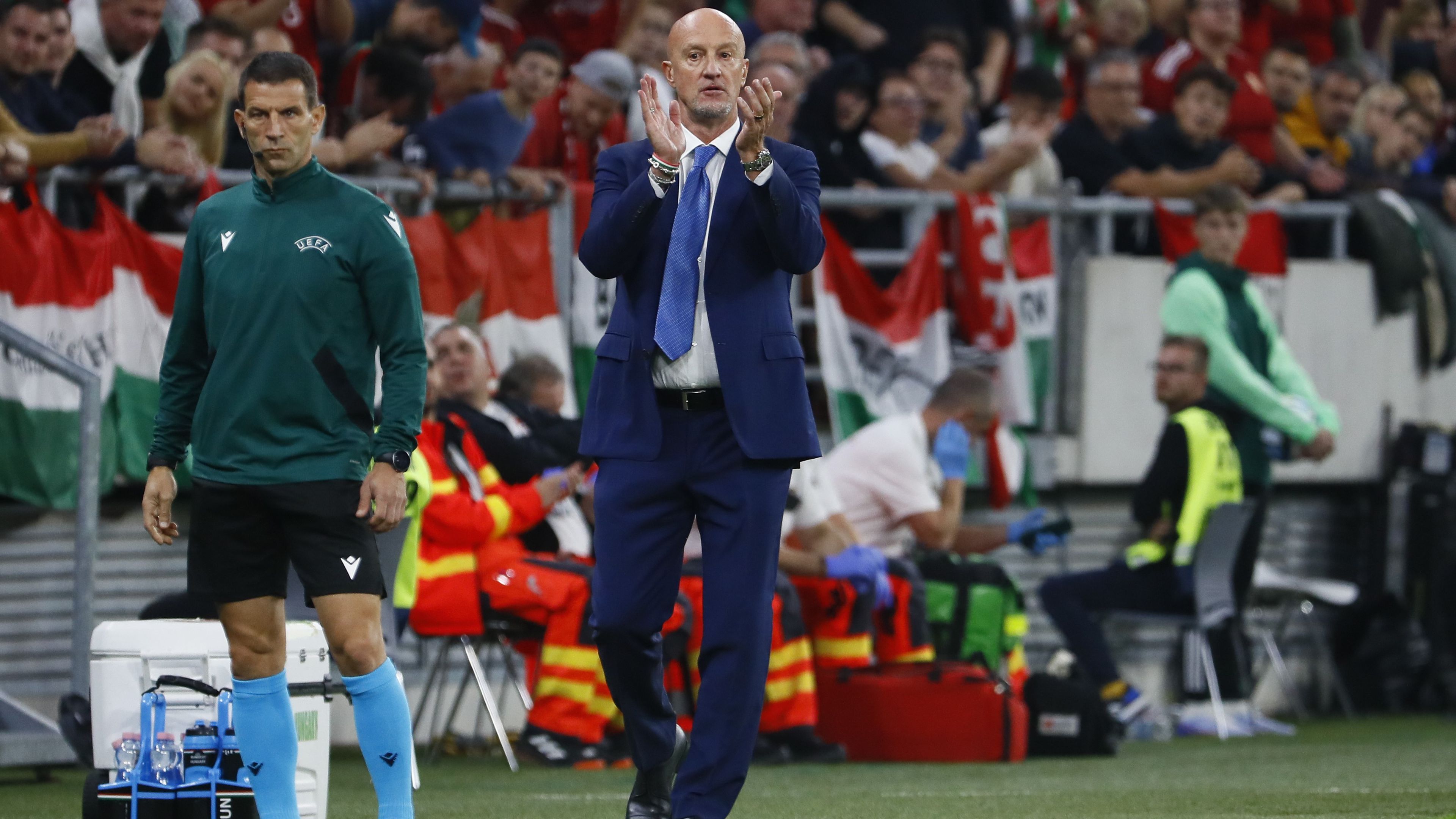 Marco Rossi a Szerbia elleni győzelem után Litvánia ellen is három pontot akar szerezni – a keddi siker már Eb-részvételt érne Fotó: Fuszek Gábor