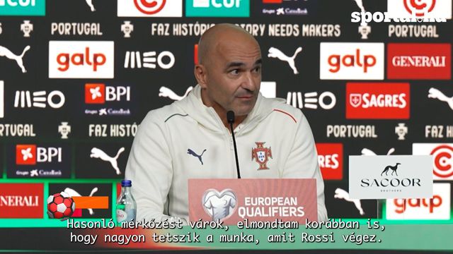 Roberto Martínez: Tetszik a munka, amit Rossi végez